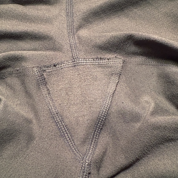 SETACTIVE 7/8 High Rise Leggings Made in USA Gray Black Size Medium - Picture 5 of 5